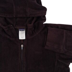 Vintage Patagonia Womens Small Synchilla Full Zip Hoodie Fleece Jacket Brown Y2K